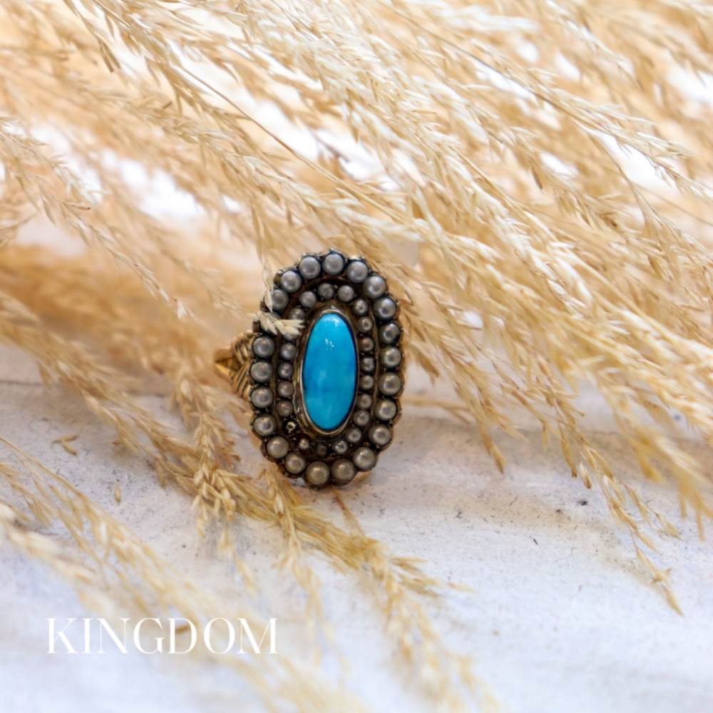 Antique Turquoise Gold Ring